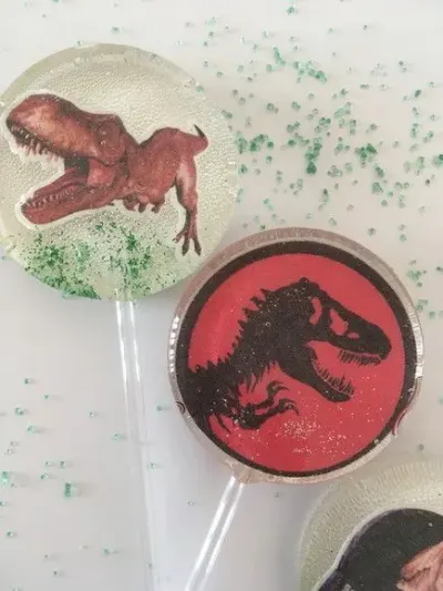 Jurassic Park - artesanato de Lollipops Cristal