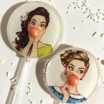 Pin Up - artesanato de Lollipops Cristal