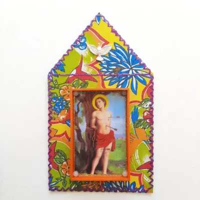 Capelinha São Sebastião - artesanato de Estudio Bananeira