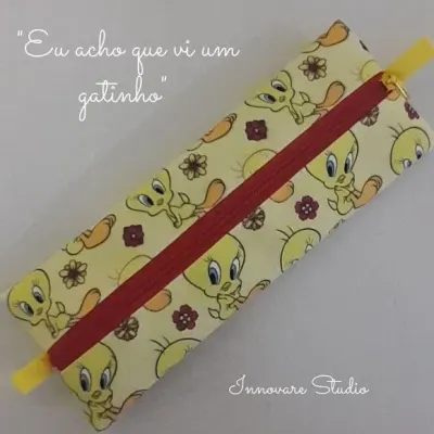 Estojo Piu-piu e Frajola - artesanato de Innovare Studio