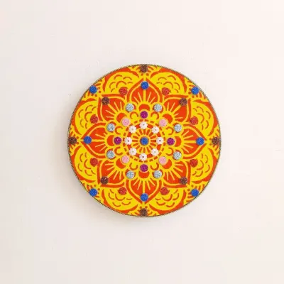 Mandala da Paz AM - artesanato de Estudio Bananeira