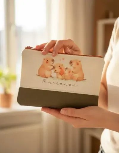 Necessaire G Personalizada - Capivara - artesanato de Innovare Studio