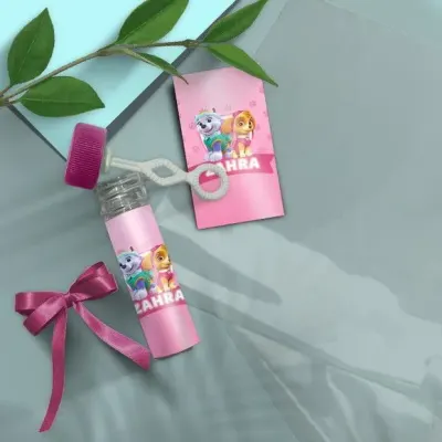 Bolha de Sabão - Skye e Everest Personalizado - artesanato de Mi Papelaria Criativa