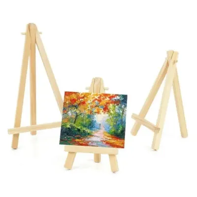 Mini Cavalete Suporte Tripé para Fotos Polaroide de Madeira - artesanato de DASERRA ARTE EM MADEIRA