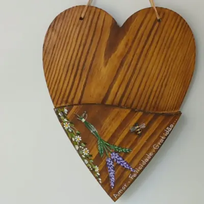 Floreira de Madeira de Pinus - artesanato de Flor Seca Casa e Ambiente