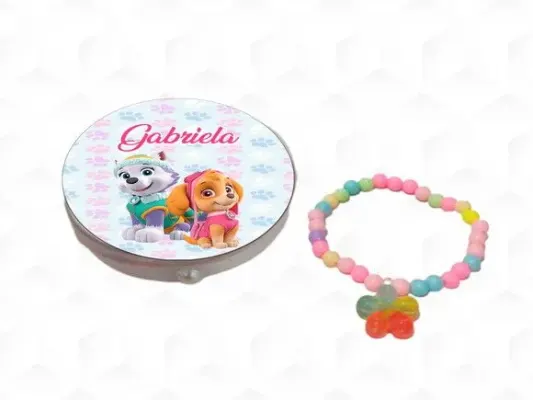 Latinha com Pulseira Skye e Everest Personalizada - artesanato de creativitybynina