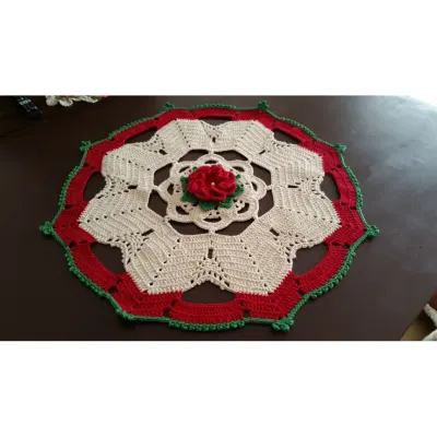 Centro de Mesa em Crochê 60 cm - artesanato de Mari Crochê feito com carinho!