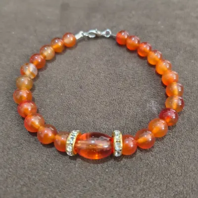 Pulseira em âmbar báltico adulto - artesanato de Andrea Sana Mimos & artes