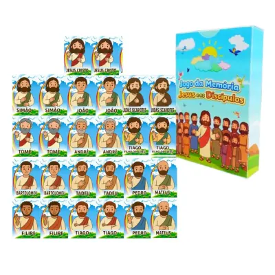Presente Cristão Infantil Jogo de Memória Jesus e Discípulos JD Arte - artesanato de JD Arte