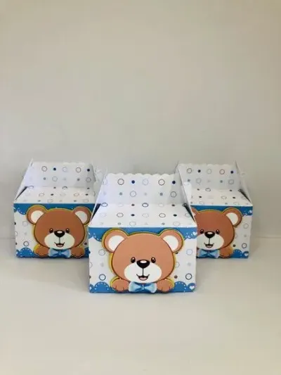 Mini Maleta Ursinho - artesanato de Fina Essência Papelaria Personalizada