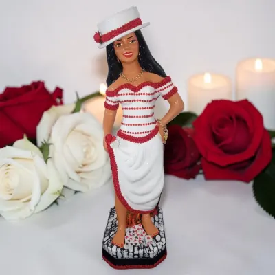 Malandra Rosa da Lapa (Personalizada) 40cm - artesanato de artes_esotericas