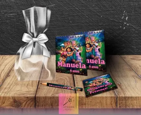 Bloquinho Encanto Personalizado - artesanato de Artmanha Lembrancinhas