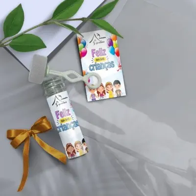 Bolha de Sabão - Dia das Crianças Personalizado - artesanato de Mi Papelaria Criativa
