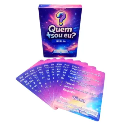 Jogo Bíblico para Jovens e Adultos – 36 Cartas com Pistas e Prendas JD Arte - artesanato de JD Arte