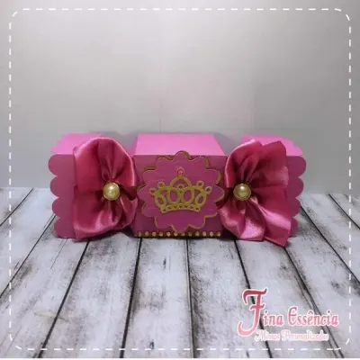 Caixa bala Luxo Realeza - artesanato de Fina Essência Papelaria Personalizada