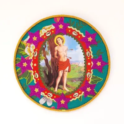 Quadto São Sebastião - artesanato de Estudio Bananeira