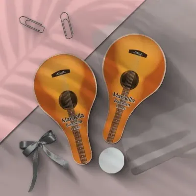 Raquete Ping Pong - Violão - artesanato de Mi Papelaria Criativa