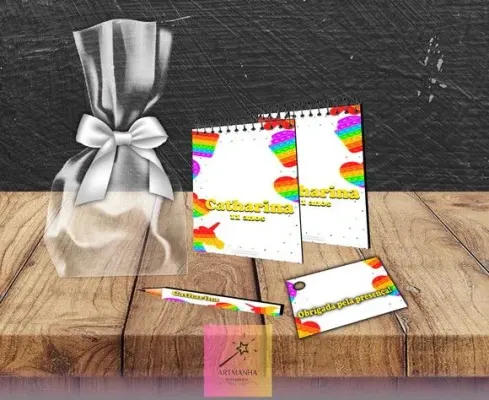 Bloquinho Pop It Personalizado - artesanato de Artmanha Lembrancinhas