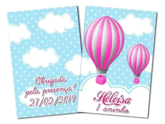 revista para colorir balão rosa 14x10 - artesanato de PAPCRIE