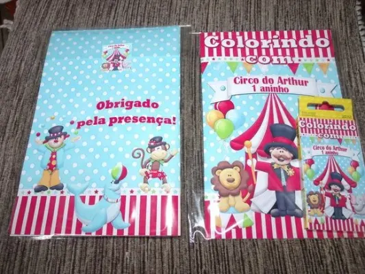 Kit colorir circo