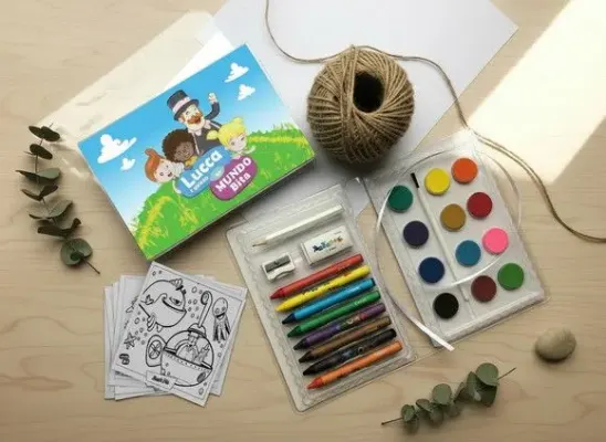 Estojo de Pintura - Mundo Bita Personalizado - artesanato de Mi Papelaria Criativa
