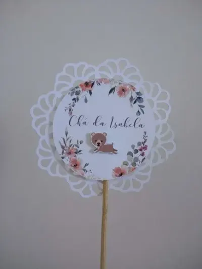 Plaquinha centro de mesa - artesanato de Fina Essência Papelaria Personalizada