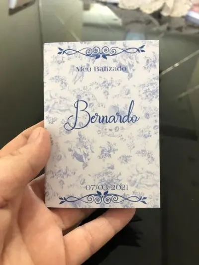 Mini livro de orações para batismo 7x10 - artesanato de Fina Essência Papelaria Personalizada