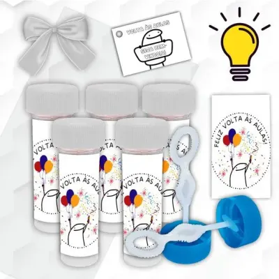 Bolinha de Sabão Flork Personalizada - artesanato de Mi Papelaria Criativa