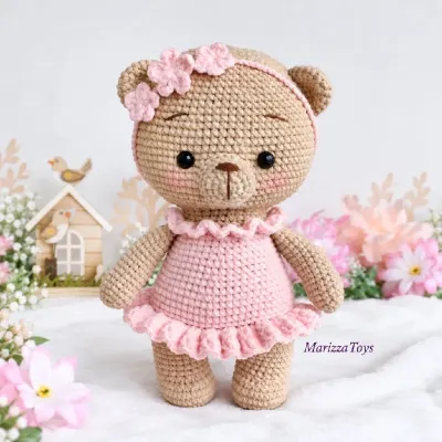 Ursinha em crochê Amigurumi