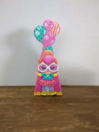 Caixa Cone Lol Surprise - artesanato de Fina Essência Papelaria Personalizada
