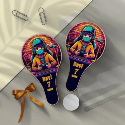 Raquete Ping Pong - Games Personalizada - artesanato de Mi Papelaria Criativa