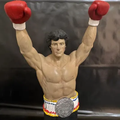 Boneco Action Figure Rocky Balboa Sylvester Stallone - artesanato de 3D BILLA