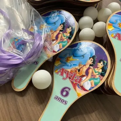 Raquete Ping Pong - Alladin - artesanato de Mi Papelaria Criativa
