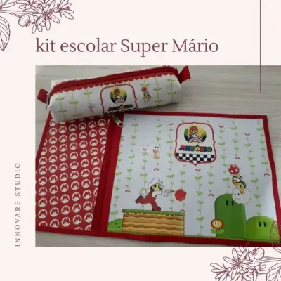 Kit escolar Super Mário - artesanato de Innovare Studio
