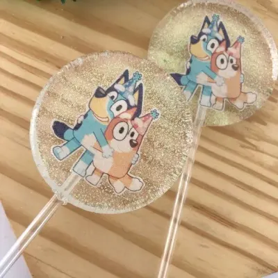 Bluey - artesanato de Lollipops Cristal