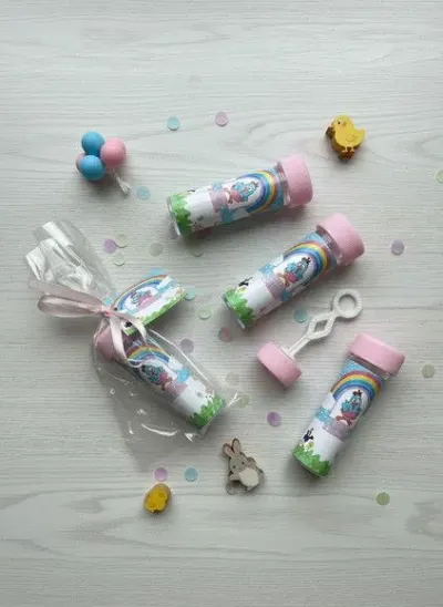 Bolha de Sabão - Galinha Pintadinha Personalizado - artesanato de Mi Papelaria Criativa