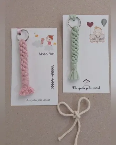 Chaveiro Fio de Malha - Maternidade - artesanato de Innovare Studio