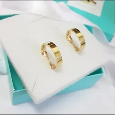 Par Alianças de Noivado Moeda Antiga 4mm + Anel Solitário - artesanato de TM JOIAS