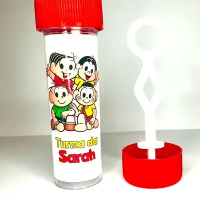 Bolinha de Sabão Turma da Mônica Personalizada - artesanato de Mi Papelaria Criativa