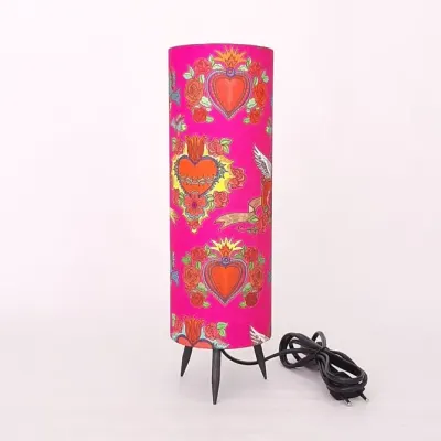 Luminária Coração Flamejante