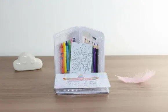 Estojinho de Pintura - Unicórnio Personalizado - artesanato de Mi Papelaria Criativa