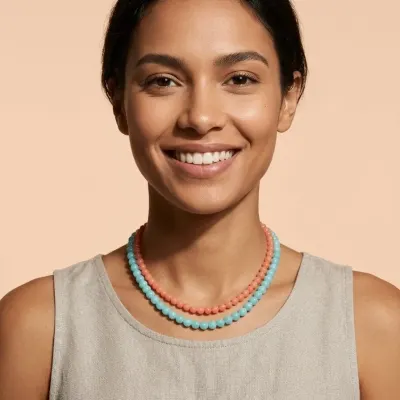 Choker em pedra - artesanato de Abbracio Bijoux