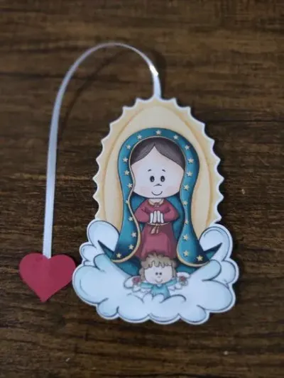 Marcador de Página 08 cm - Nossa Senhora de Guadalupe T - artesanato de Emejhu Personalizados