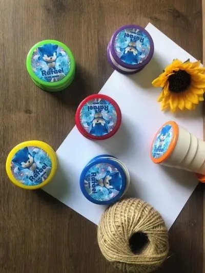 Copo Retrátil Sonic personalizado - artesanato de creativitybynina