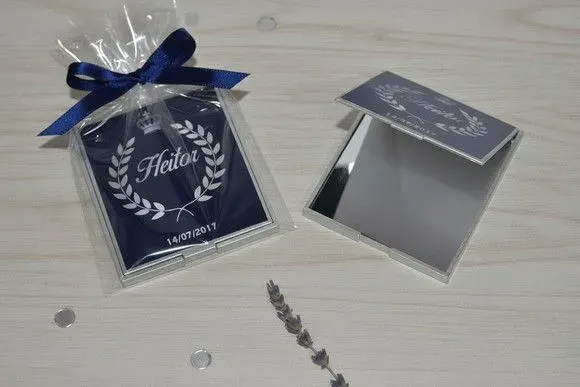 Lembrancinha Espelho - Realeza Personalizado - artesanato de Mi Papelaria Criativa