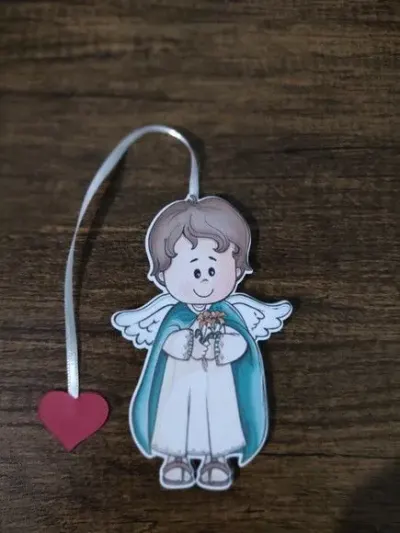 Marcador de Página 08 cm - São Gabriel Arcanjo T - artesanato de Emejhu Personalizados