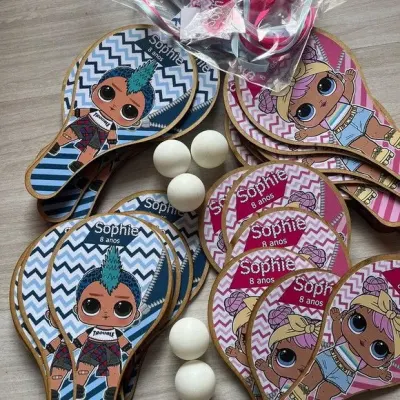 Raquete Ping Pong - Lol Surprise - artesanato de Mi Papelaria Criativa