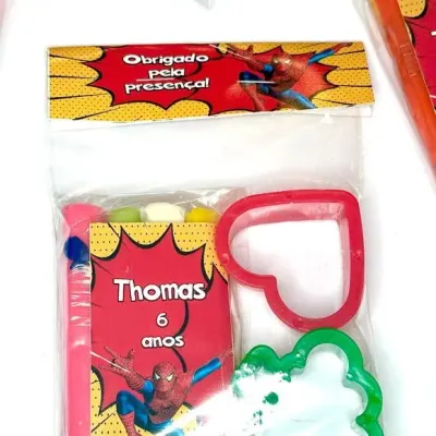 Massinha Modelar Herois Personalizada - artesanato de Mi Papelaria Criativa