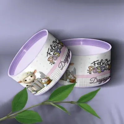 Tubo Lata - Páscoa Personalizada - artesanato de Mi Papelaria Criativa