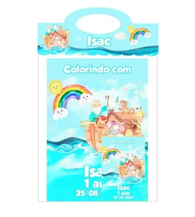 Kit Colorir Revista Giz e Embalagem Min 5 Unidades - artesanato de PAPCRIE